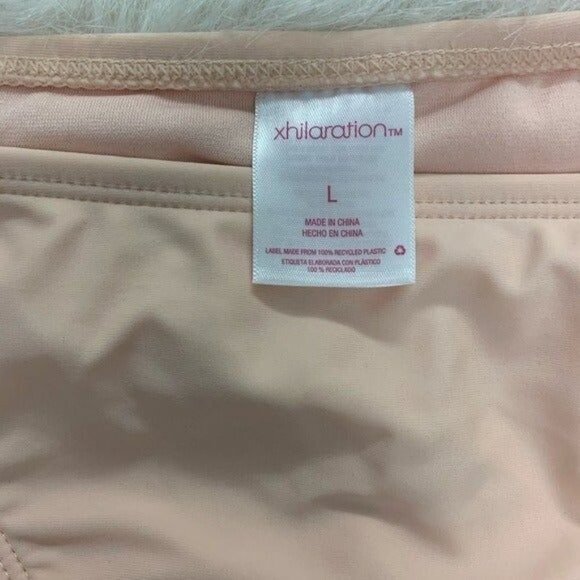 NWT Xhilaration Peach string tie bikini bottoms L Swimsuit - Picture 3 of 3